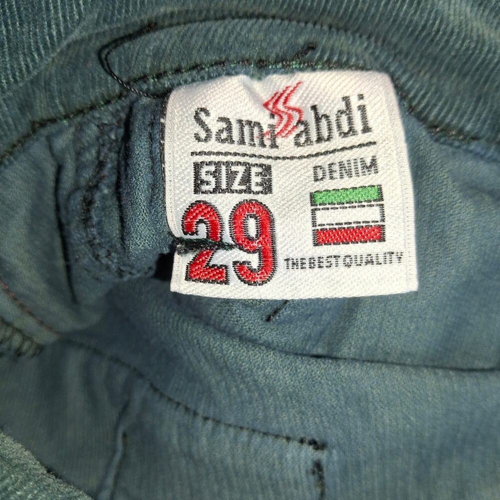 Sami Abdi Green Leg Zipper Pants sz 29 EUC - Picture 8 of 8